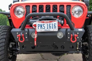 Jeep Wrangler JL Front Winch Bumper - Fishbone Offroad - Stubby - Black Powdercoat - `18-`27 Jeep Wrangler JL Front Winch Bumper - Fishbone Offroad - Stubby - Black Powdercoat - `18-`27